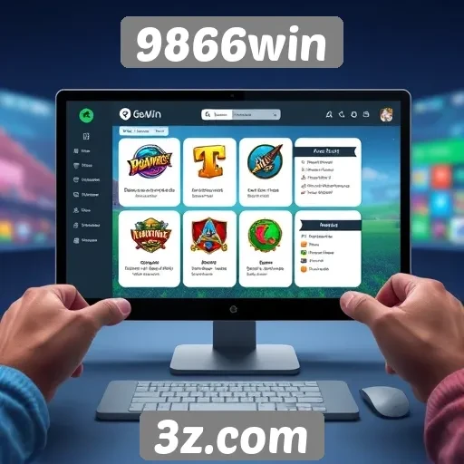 Interface do usuário do 9866win e sua usabilidade